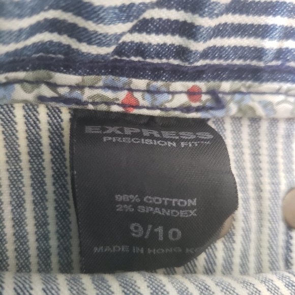 Express Conductor Striped Jeans Size 9/10 - Picture 16 of 16